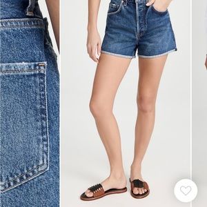 Dee High Rose Rolled Hem Shorts - AGOLDE